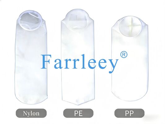 کیفیت کیسه فیلتر مایع صنعتی با 800μm Micron Rating، مواد پلی پروپیلن و مهر حلقه فولادی کارخانه